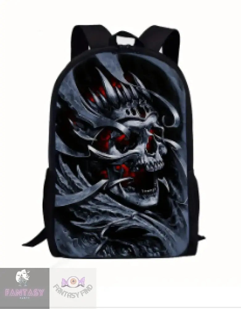 Skull Wearing Crown Backpack