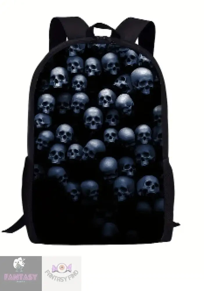 Skulls Black Backpack