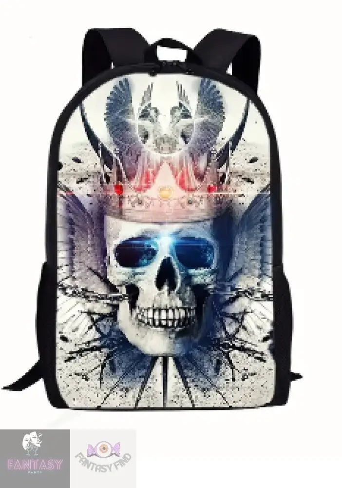 Skulls With Crown Backpack