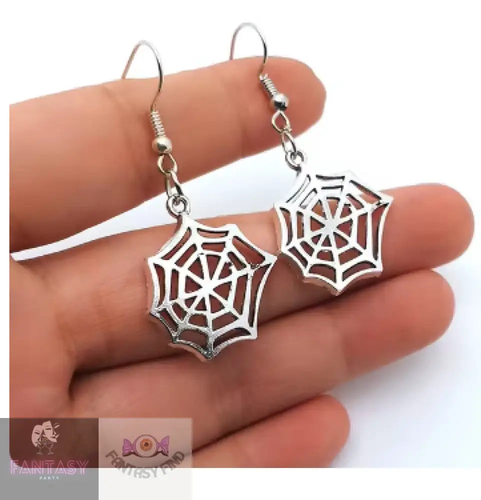 Spider Web Earrings