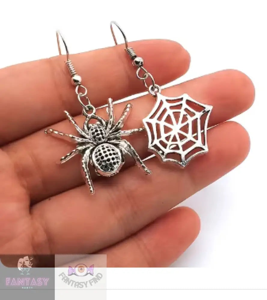 Spider & Web Earrings