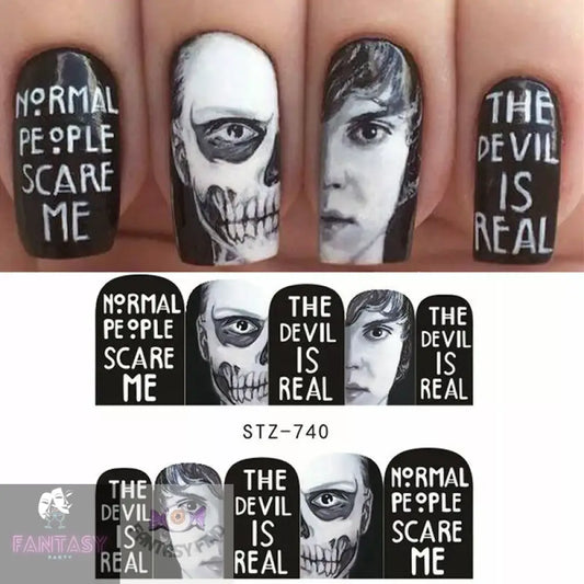 The Devil Is Real - Nail Art