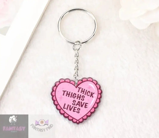 Thick Thighs Keyring