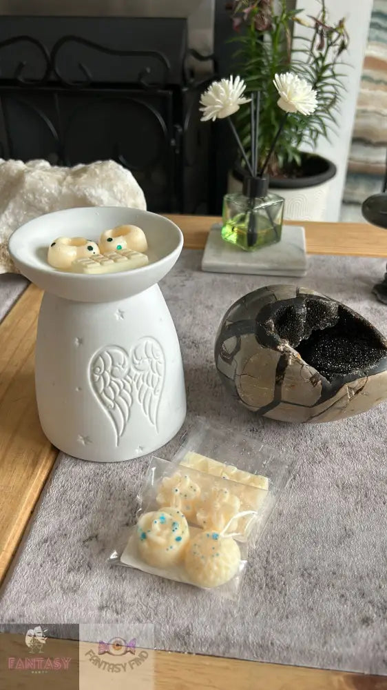 Wax Melt With Burner Gift Set Angel Wings