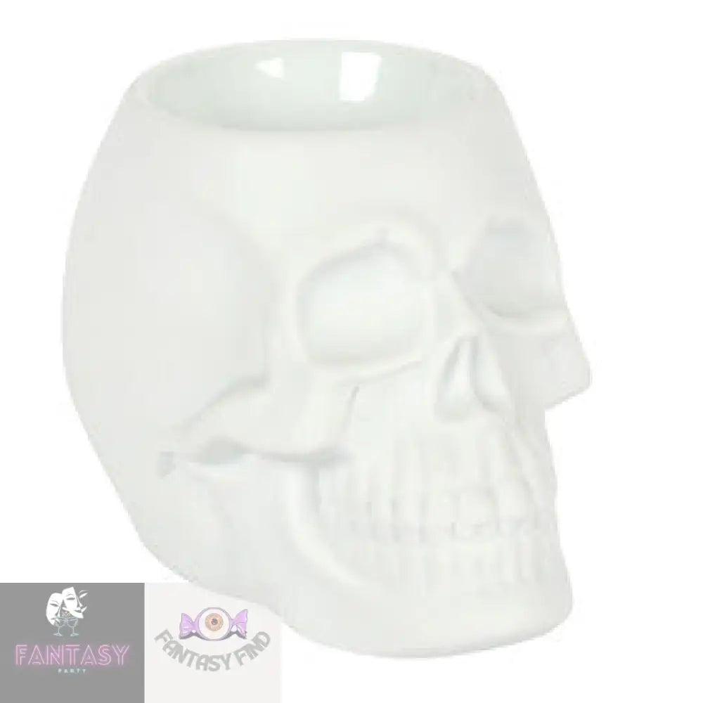 White Skull Oil Burner