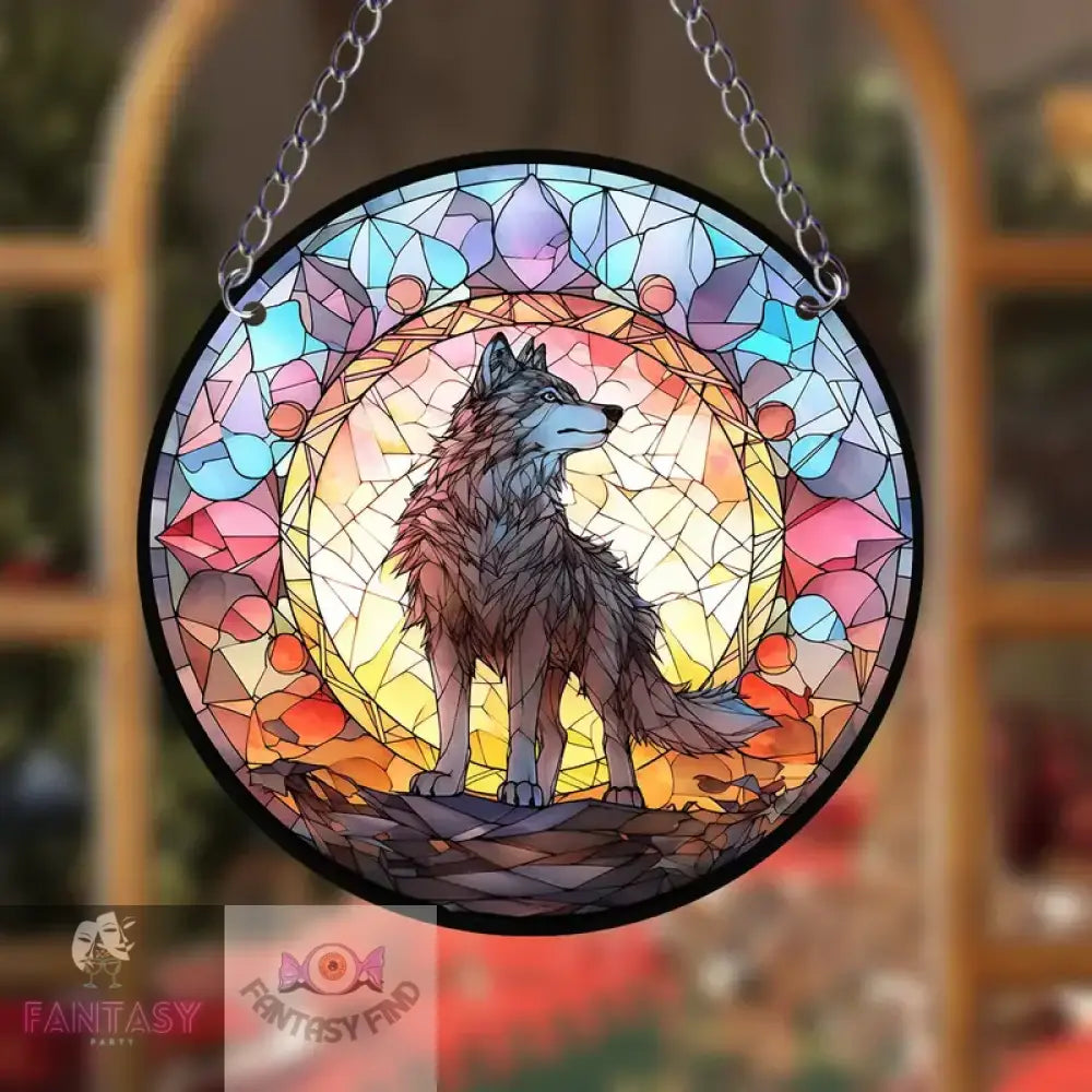 Wolf Suncatcher