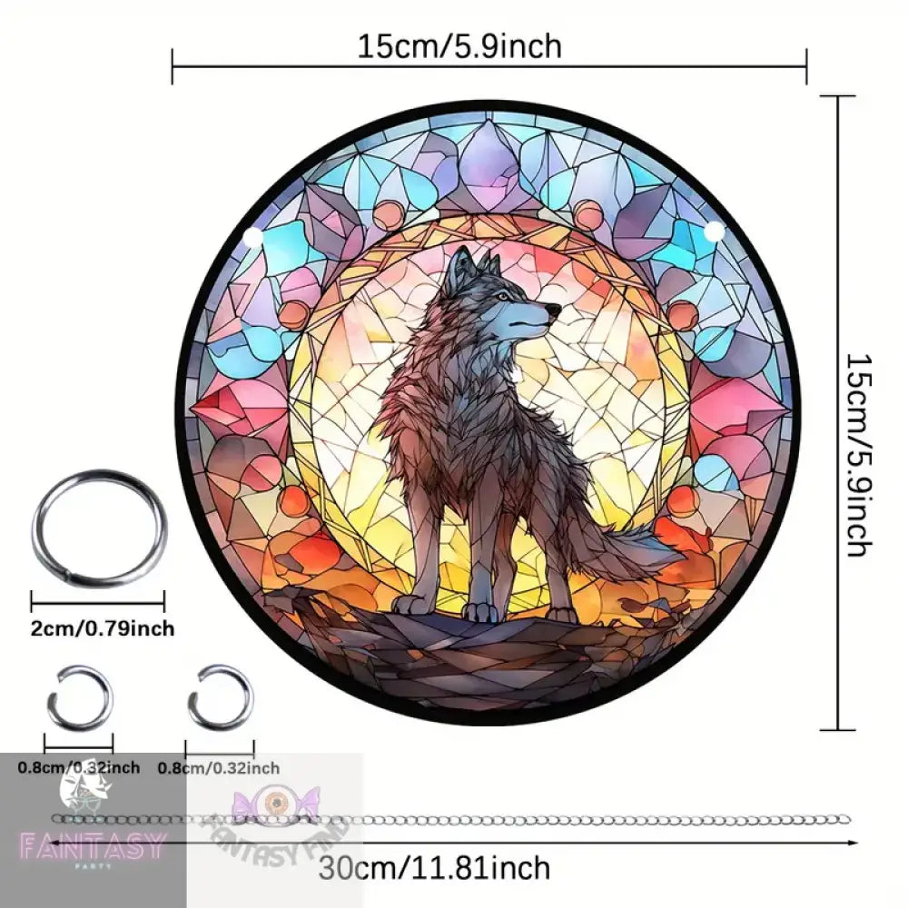 Wolf Suncatcher