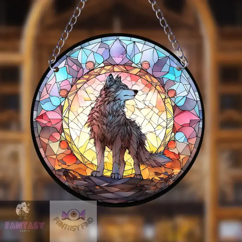 Wolf Suncatcher