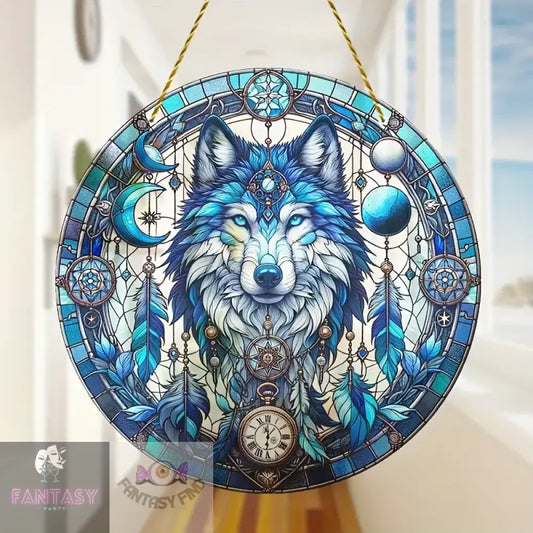 Wolf Suncatcher Window Light Catcher(20Cm*20Cm/8In*8In)