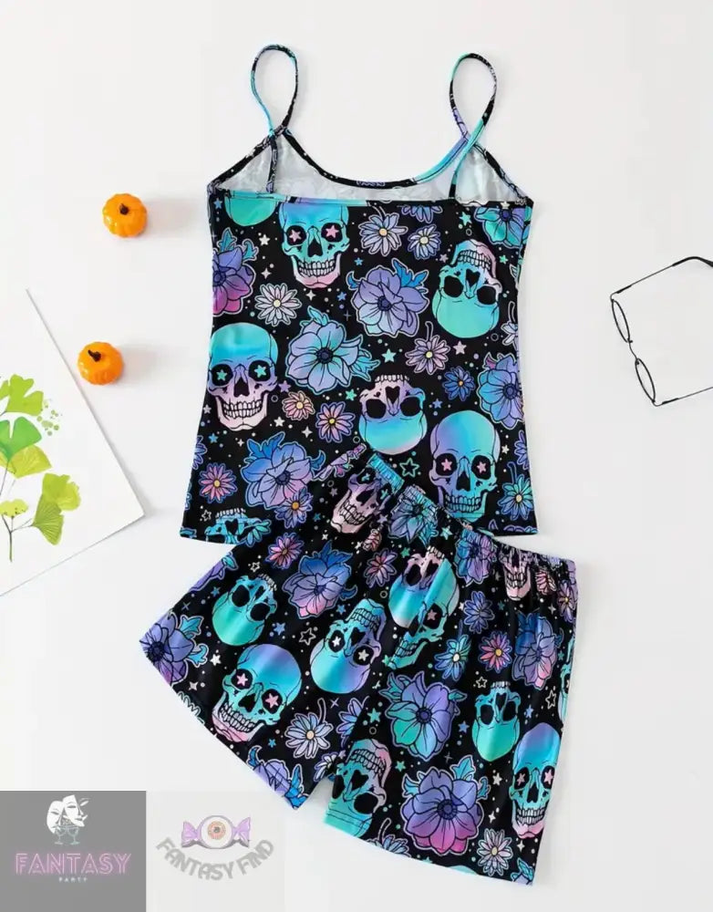 Womans Skull Pj Set