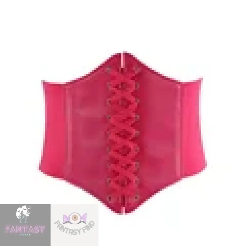 Women Waspie Corset Belt - Choice Of Colour Hot Pink